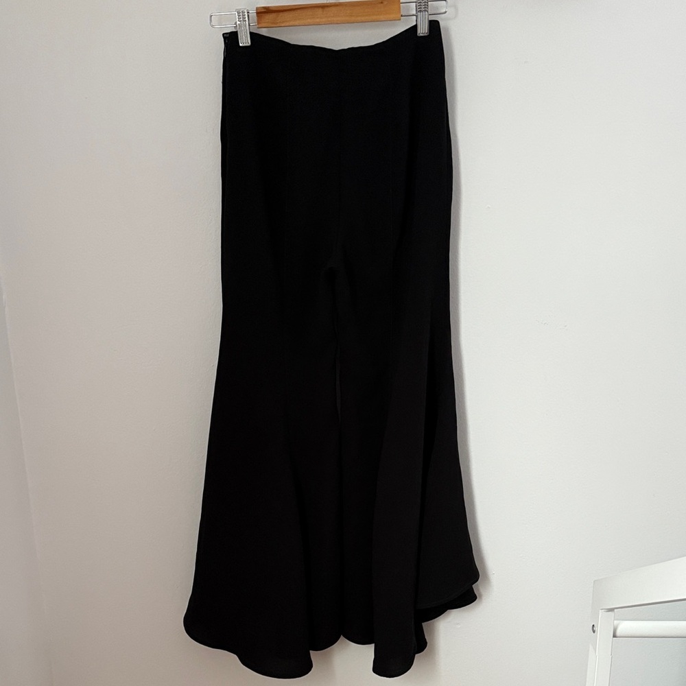 Anthropologie Zinnia Trousers Flare Pants NWOT US size 0 business casual black - Picture 10 of 12